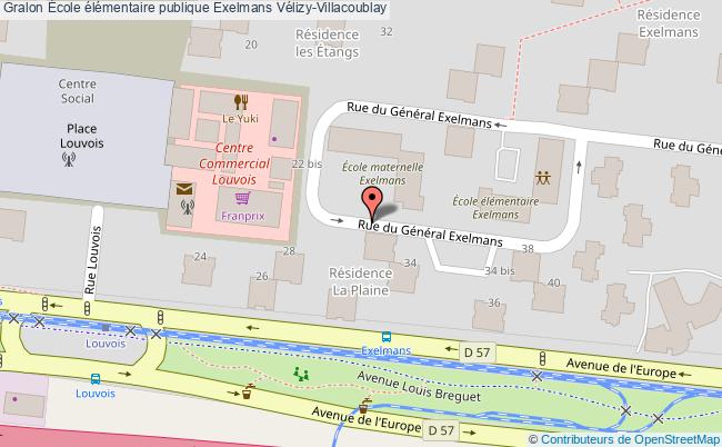 plan École élémentaire Publique Exelmans Vélizy-villacoublay Vélizy-Villacoublay