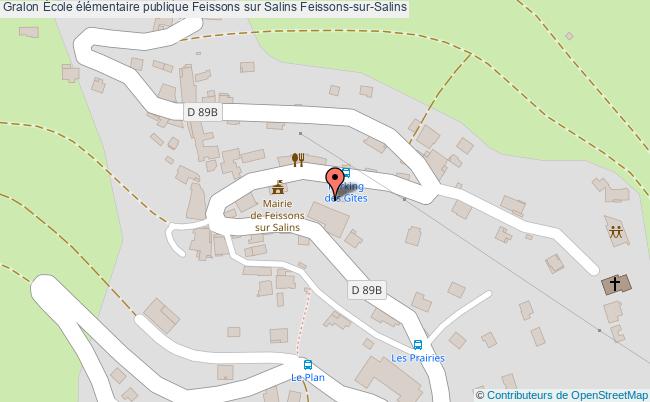 plan École élémentaire Publique Feissons Sur Salins Feissons-sur-salins Feissons-sur-Salins