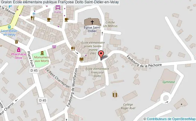 plan École élémentaire Publique Françoise Dolto Saint-didier-en-velay Saint-Didier-en-Velay