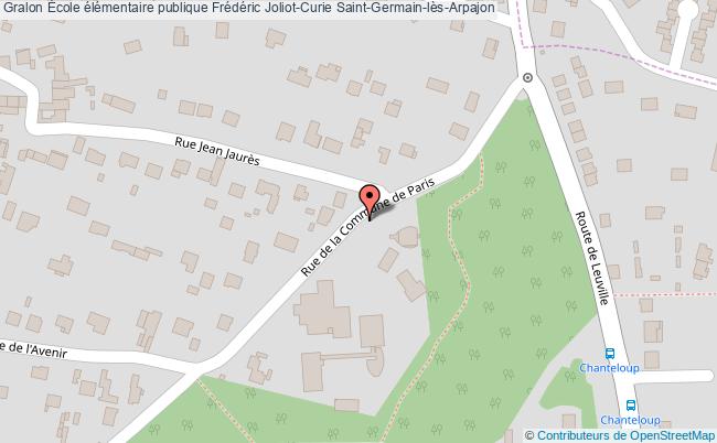 plan École élémentaire Publique Frédéric Joliot-curie Saint-germain-lès-arpajon Saint-Germain-lès-Arpajon