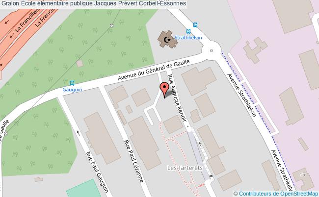 plan École élémentaire Publique Jacques Prévert Corbeil-essonnes Corbeil-Essonnes