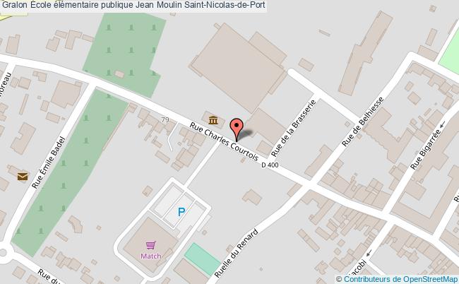 plan École élémentaire Publique Jean Moulin Saint-nicolas-de-port Saint-Nicolas-de-Port