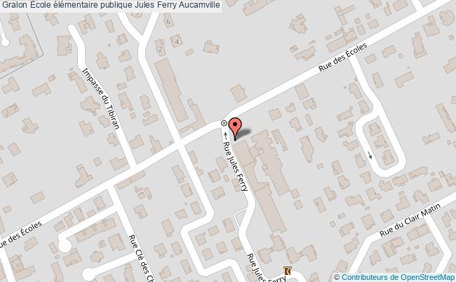 plan École élémentaire Publique Jules Ferry Aucamville Aucamville