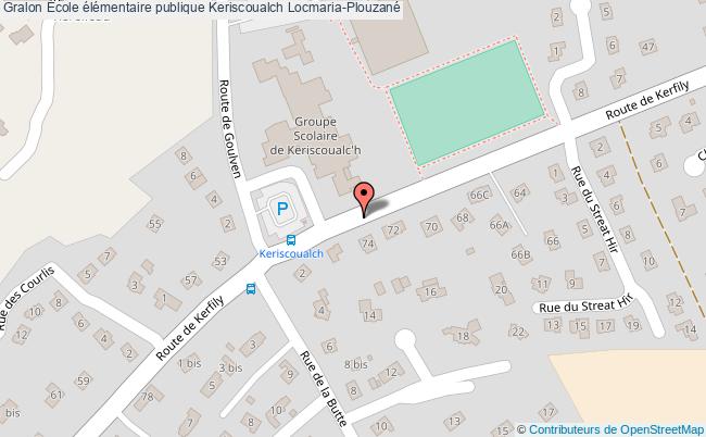 plan École élémentaire Publique Keriscoualch Locmaria-plouzané Locmaria-Plouzané