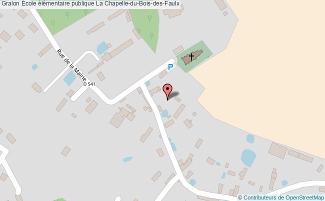plan École élémentaire Publique La Chapelle-du-bois-des-faulx La Chapelle-du-Bois-des-Faulx