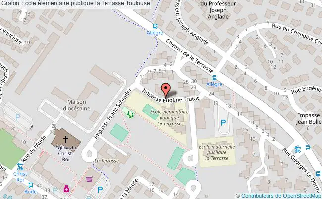 plan École élémentaire Publique La Terrasse Toulouse Toulouse