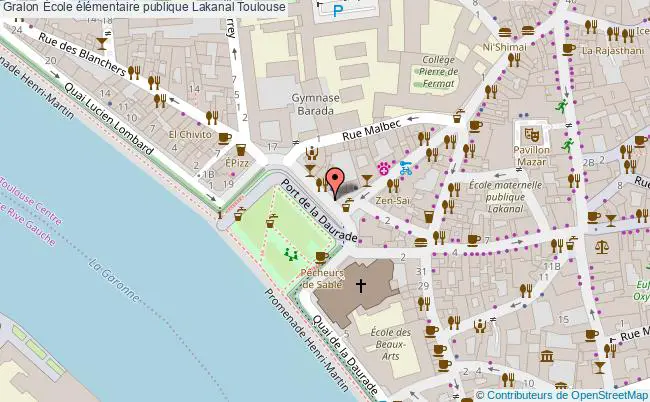 plan École élémentaire Publique Lakanal Toulouse Toulouse