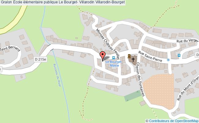 plan École élémentaire Publique Le Bourget- Villarodin Villarodin-bourget Villarodin-Bourget