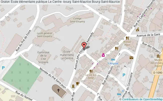 plan École élémentaire Publique Le Centre -bourg Saint-maurice Bourg-saint-maurice Bourg-Saint-Maurice