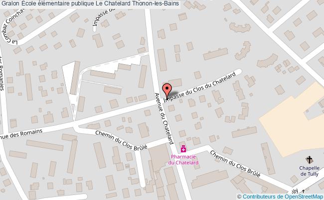 plan École élémentaire Publique Le Chatelard Thonon-les-bains Thonon-les-Bains