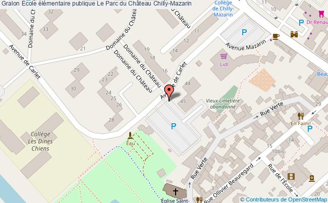 plan École élémentaire Publique Le Parc Du Château Chilly-mazarin Chilly-Mazarin