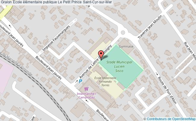 plan École élémentaire Publique Le Petit Prince Saint-cyr-sur-mer Saint-Cyr-sur-Mer