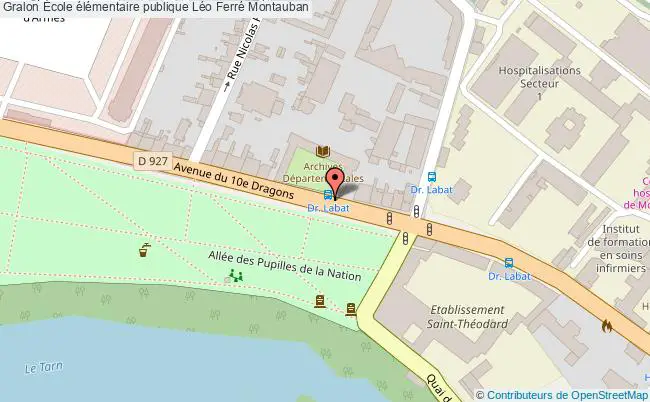 plan École élémentaire Publique Léo Ferré Montauban Montauban