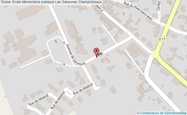 plan École élémentaire Publique Les Garennes Champtoceaux Champtoceaux