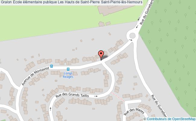 plan École élémentaire Publique Les Hauts De Saint-pierre Saint-pierre-lès-nemours Saint-Pierre-lès-Nemours