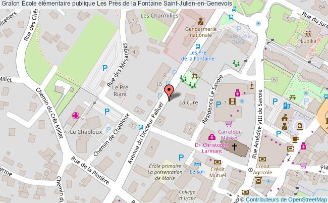 plan École élémentaire Publique Les Près De La Fontaine Saint-julien-en-genevois Saint-Julien-en-Genevois