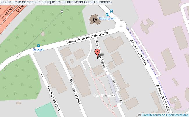 plan École élémentaire Publique Les Quatre Vents Corbeil-essonnes Corbeil-Essonnes