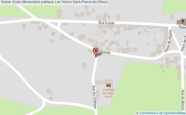 plan École élémentaire Publique Les Vivons Saint-pierre-les-Étieux Saint-Pierre-les-Étieux