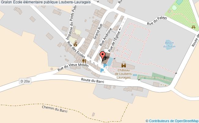 plan École élémentaire Publique Loubens-lauragais Loubens-Lauragais