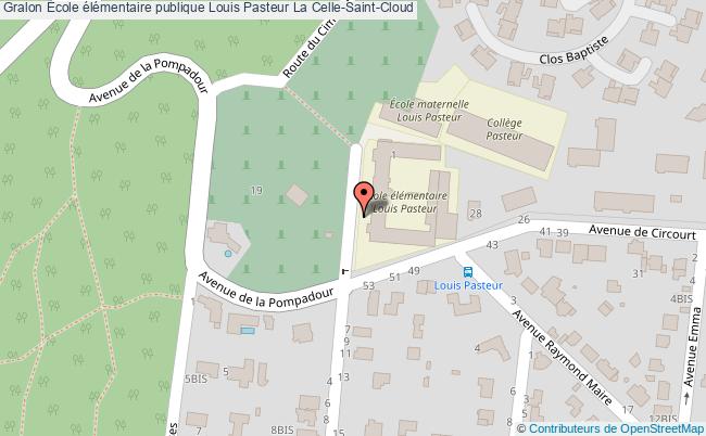 plan École élémentaire Publique Louis Pasteur La Celle-saint-cloud La Celle-Saint-Cloud