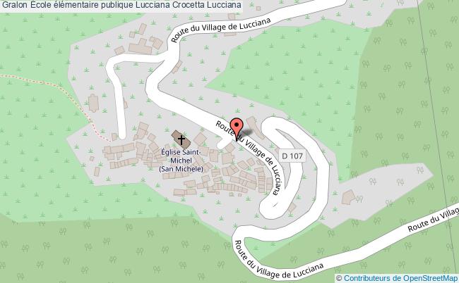 plan École élémentaire Publique Lucciana Crocetta Lucciana Lucciana