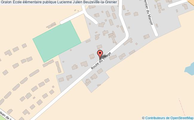 plan École élémentaire Publique Lucienne Julien Beuzeville-la-grenier Beuzeville-la-Grenier