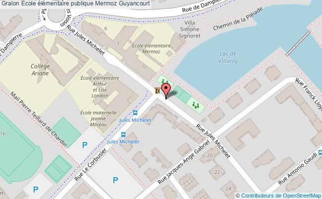 plan École élémentaire Publique Mermoz Guyancourt Guyancourt