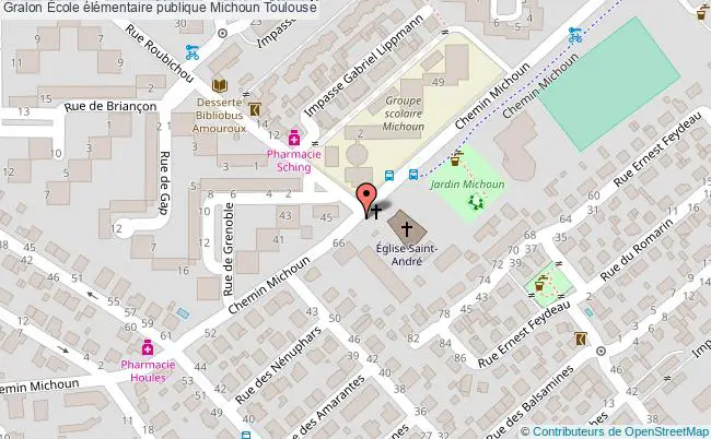 plan École élémentaire Publique Michoun Toulouse Toulouse