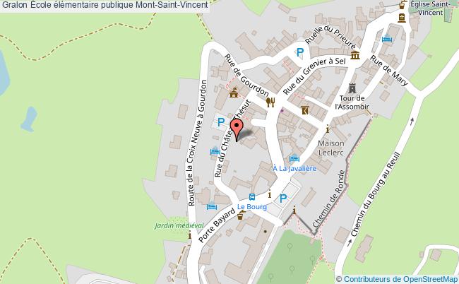 plan École élémentaire Publique Mont-saint-vincent Mont-Saint-Vincent