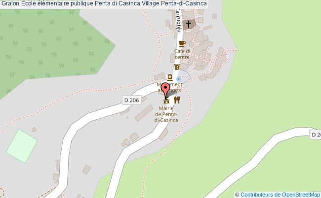 plan École élémentaire Publique Penta Di Casinca Village Penta-di-casinca Penta-di-Casinca