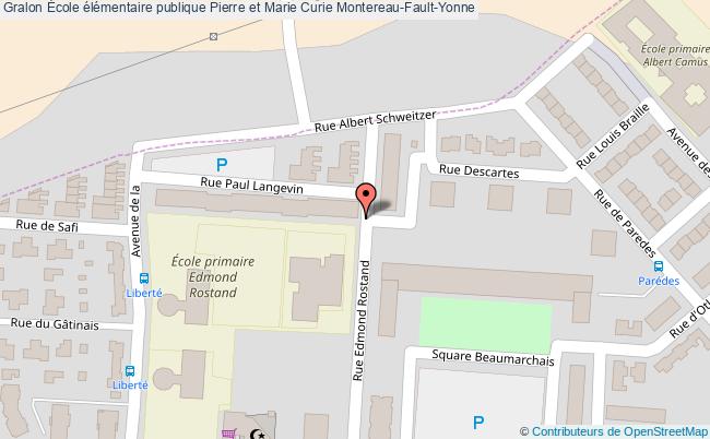 plan École élémentaire Publique Pierre Et Marie Curie Montereau-fault-yonne Montereau-Fault-Yonne