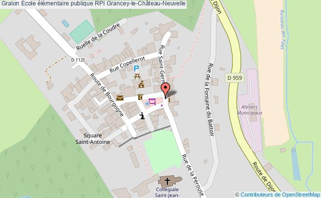 plan École élémentaire Publique Rpi Grancey-le-château-neuvelle Grancey-le-Château-Neuvelle