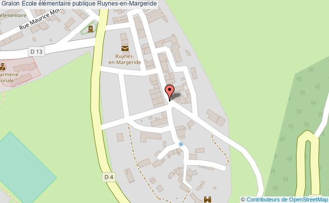 plan École élémentaire Publique Ruynes-en-margeride Ruynes-en-Margeride