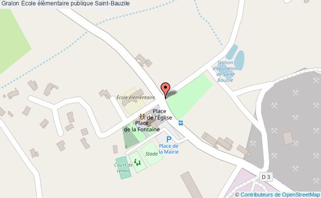 plan École élémentaire Publique Saint-bauzile Saint-Bauzile