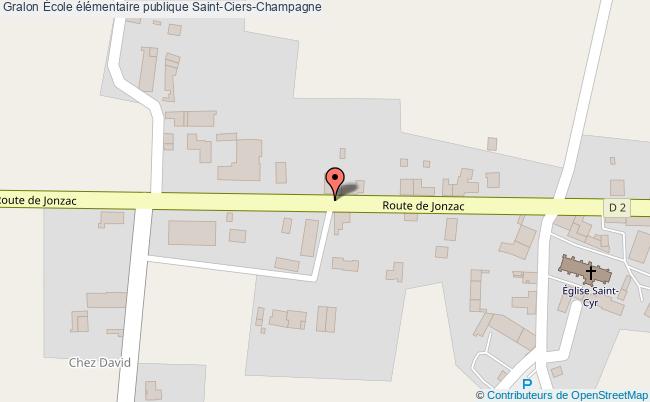 plan École élémentaire Publique Saint-ciers-champagne Saint-Ciers-Champagne