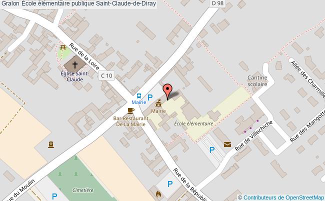 plan École élémentaire Publique Saint-claude-de-diray Saint-Claude-de-Diray