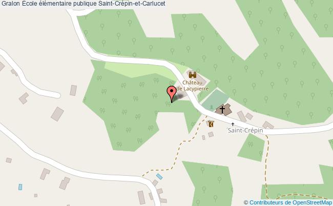 plan École élémentaire Publique Saint-crépin-et-carlucet Saint-Crépin-et-Carlucet