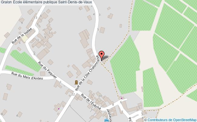 plan École élémentaire Publique Saint-denis-de-vaux Saint-Denis-de-Vaux