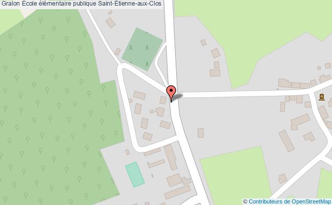 plan École élémentaire Publique Saint-Étienne-aux-clos Saint-Étienne-aux-Clos