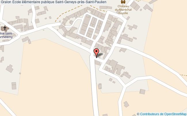 plan École élémentaire Publique Saint-geneys-près-saint-paulien Saint-Geneys-près-Saint-Paulien