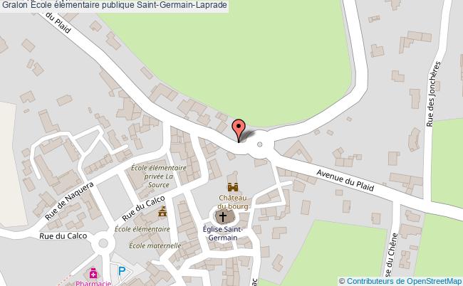 plan École élémentaire Publique Saint-germain-laprade Saint-Germain-Laprade