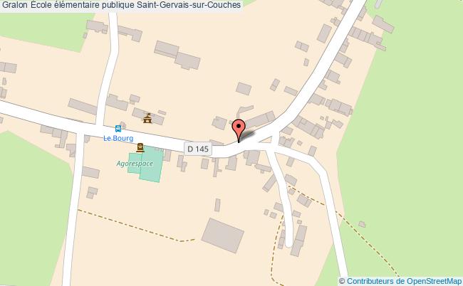 plan École élémentaire Publique Saint-gervais-sur-couches Saint-Gervais-sur-Couches