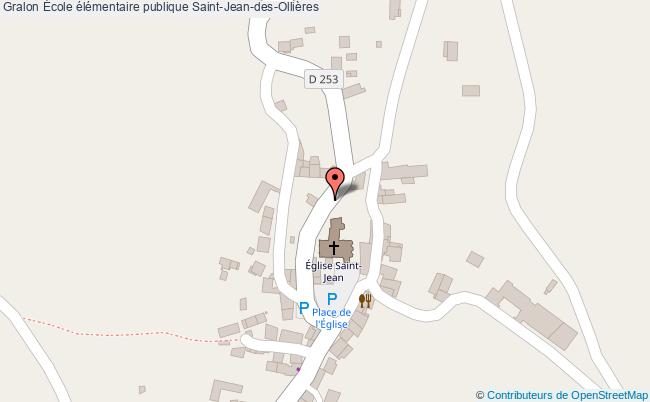 plan École élémentaire Publique Saint-jean-des-ollières Saint-Jean-des-Ollières