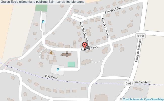 plan École élémentaire Publique Saint-langis-lès-mortagne Saint-Langis-lès-Mortagne
