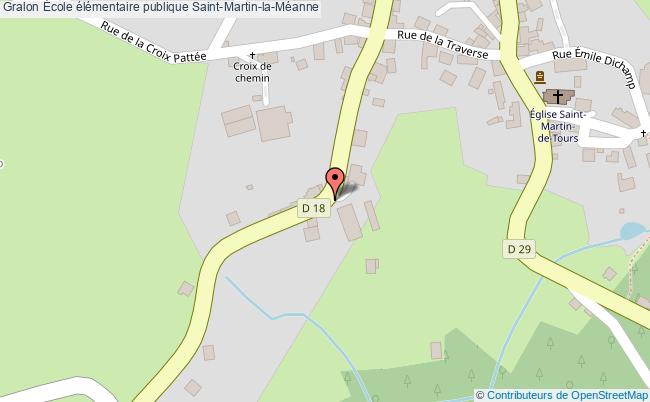plan École élémentaire Publique Saint-martin-la-méanne Saint-Martin-la-Méanne