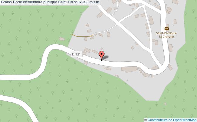plan École élémentaire Publique Saint-pardoux-la-croisille Saint-Pardoux-la-Croisille