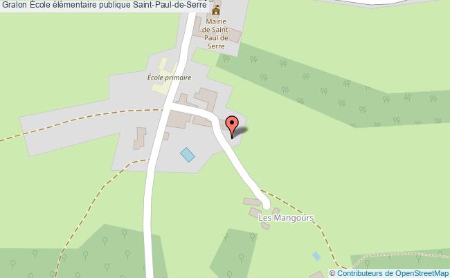 plan École élémentaire Publique Saint-paul-de-serre Saint-Paul-de-Serre