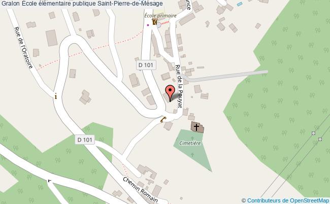 plan École élémentaire Publique Saint-pierre-de-mésage Saint-Pierre-de-Mésage