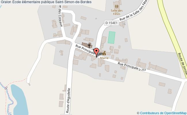 plan École élémentaire Publique Saint-simon-de-bordes Saint-Simon-de-Bordes