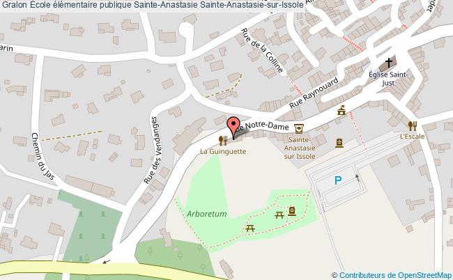 plan École élémentaire Publique Sainte-anastasie Sainte-anastasie-sur-issole Sainte-Anastasie-sur-Issole